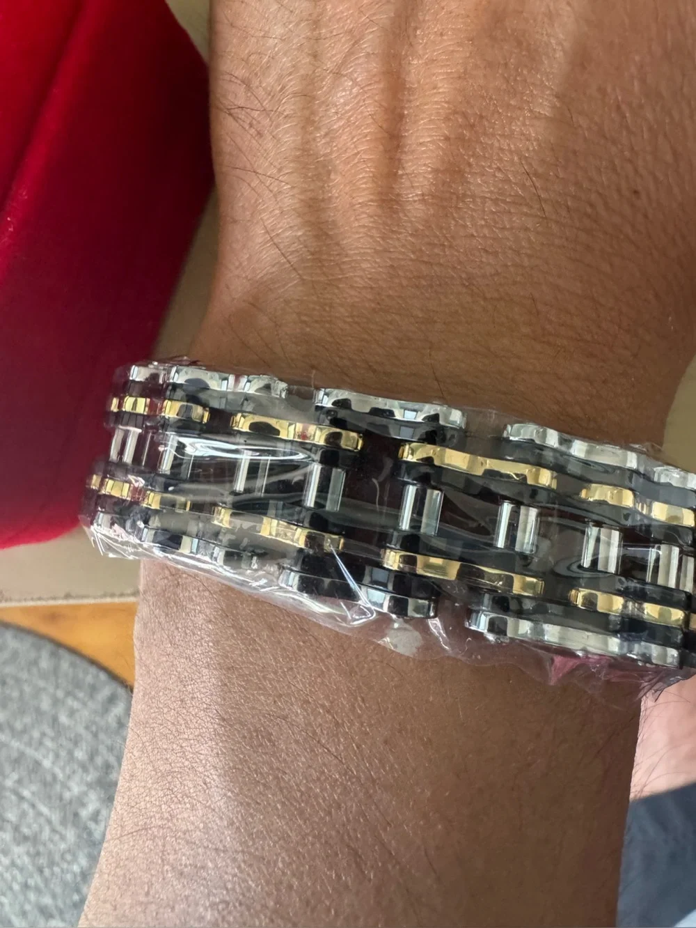 Men's Two-Tone Stainless Steel Bracelet - Silver & Gold
